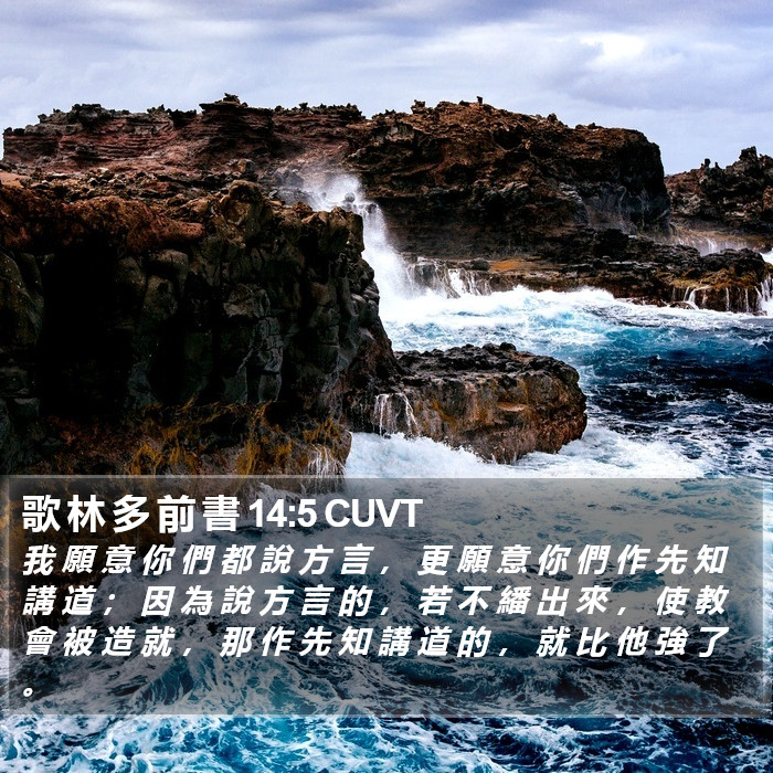 歌 林 多 前 書 14:5 CUVT Bible Study