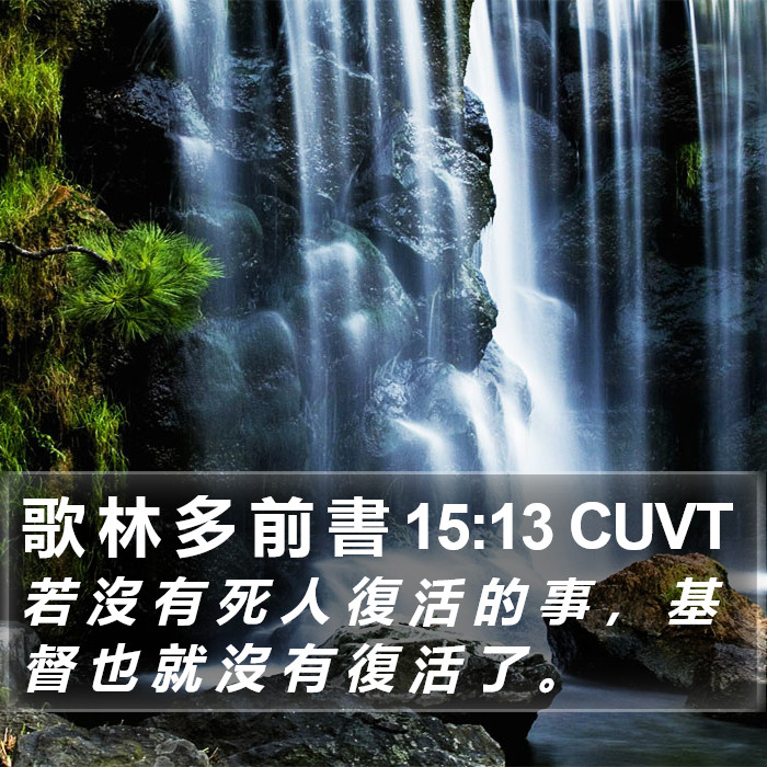 歌 林 多 前 書 15:13 CUVT Bible Study