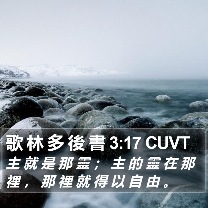 歌 林 多 後 書 3:17 CUVT Bible Study