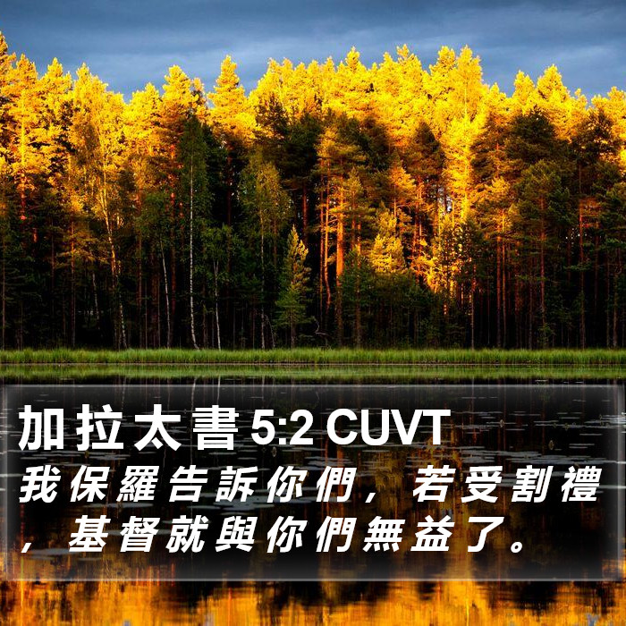 加 拉 太 書 5:2 CUVT Bible Study