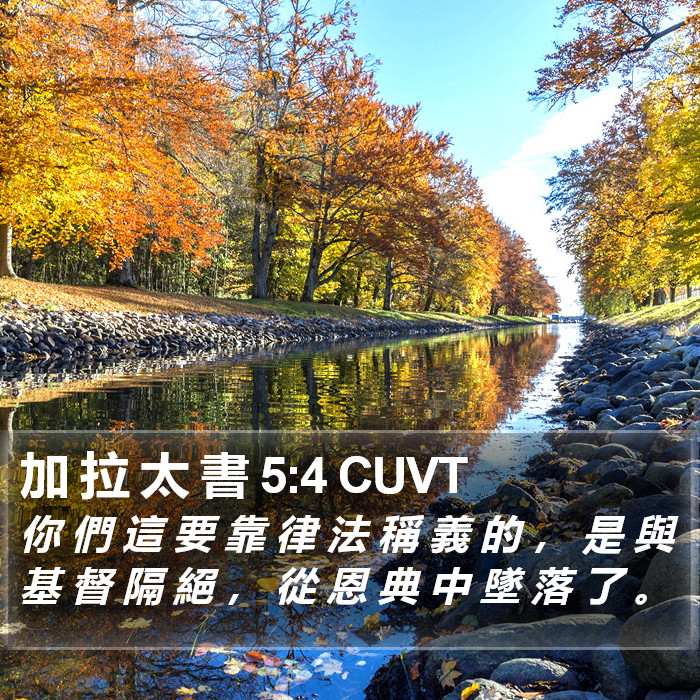 加 拉 太 書 5:4 CUVT Bible Study