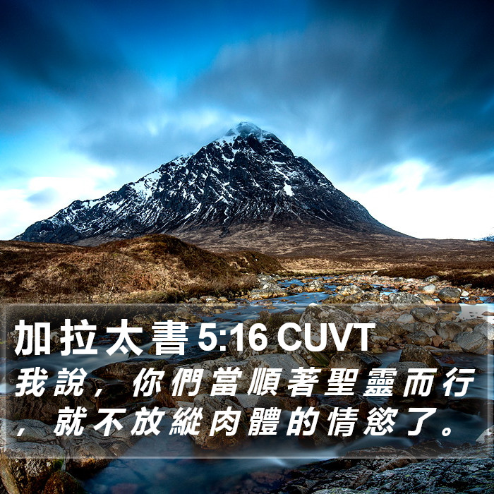 加 拉 太 書 5:16 CUVT Bible Study