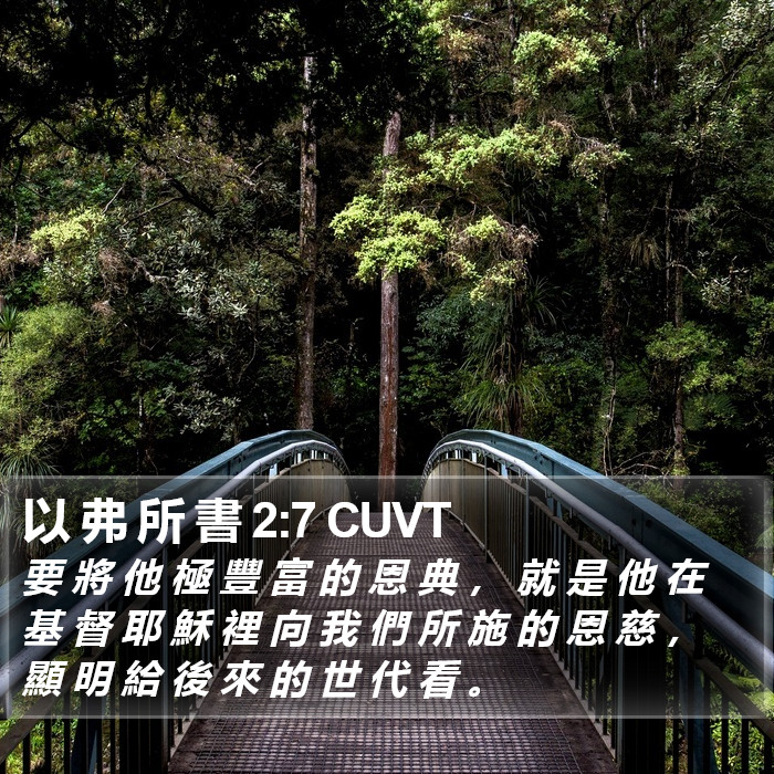 以 弗 所 書 2:7 CUVT Bible Study