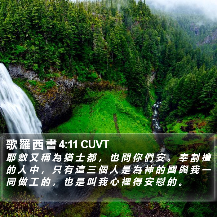 歌 羅 西 書 4:11 CUVT Bible Study