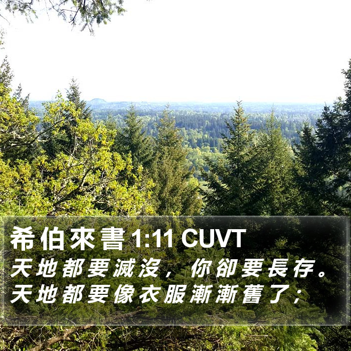 希 伯 來 書 1:11 CUVT Bible Study