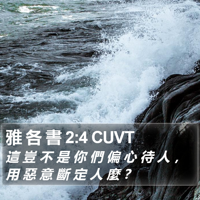 雅 各 書 2:4 CUVT Bible Study