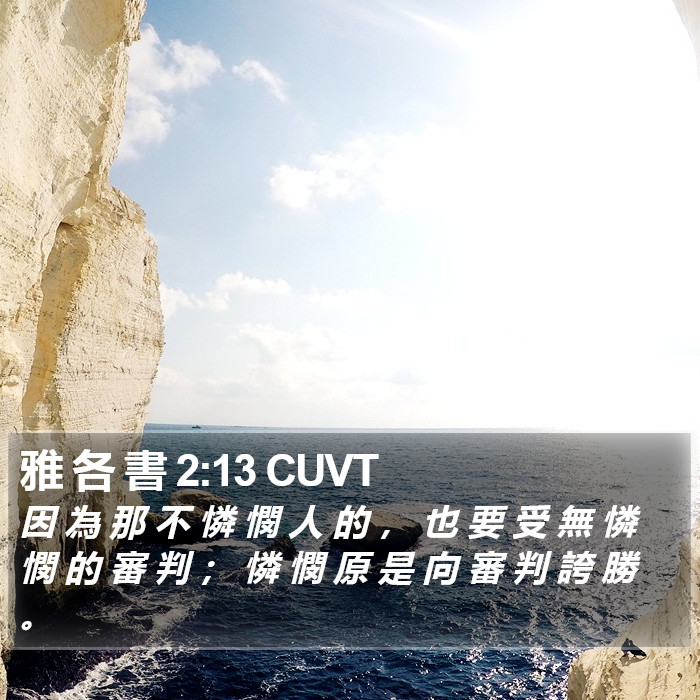 雅 各 書 2:13 CUVT Bible Study