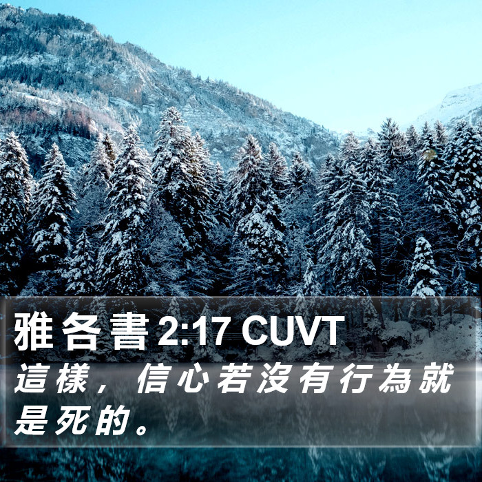 雅 各 書 2:17 CUVT Bible Study