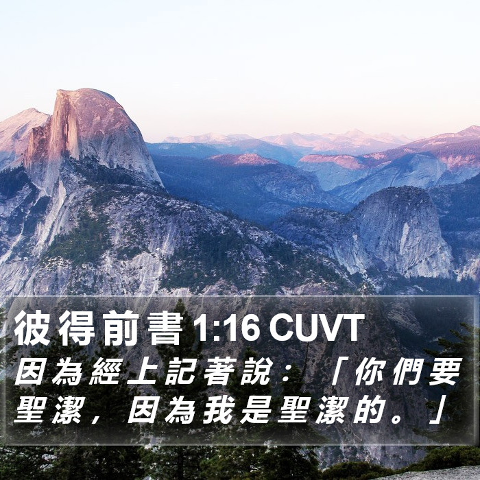 彼 得 前 書 1:16 CUVT Bible Study