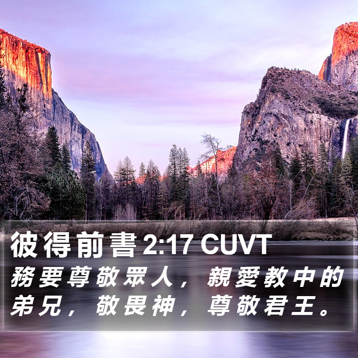 彼 得 前 書 2:17 CUVT Bible Study