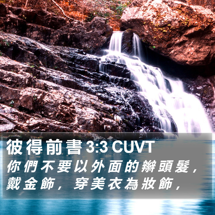彼 得 前 書 3:3 CUVT Bible Study