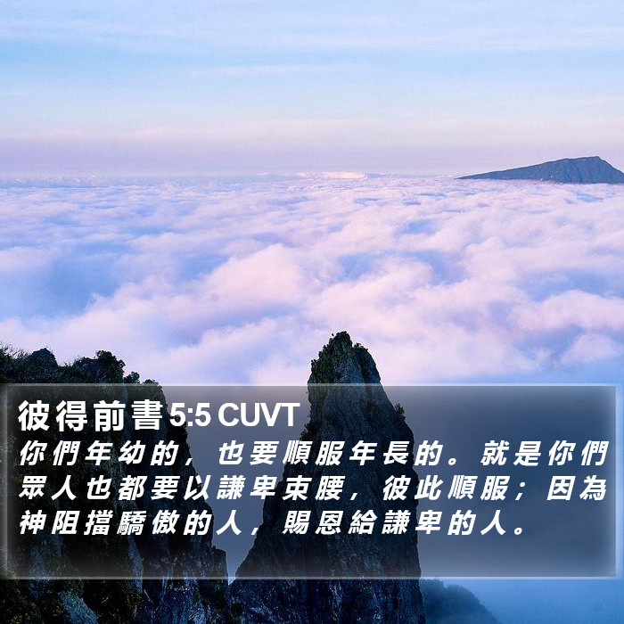 彼 得 前 書 5:5 CUVT Bible Study