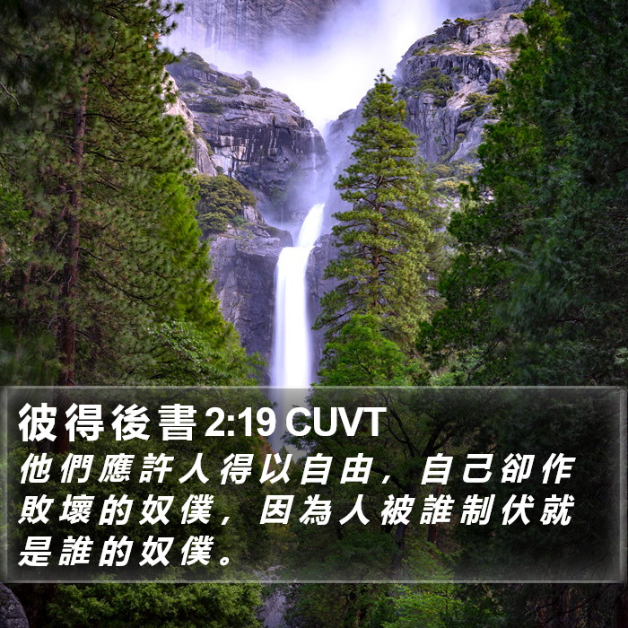 彼 得 後 書 2:19 CUVT Bible Study
