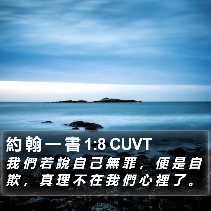 約 翰 一 書 1:8 CUVT Bible Study