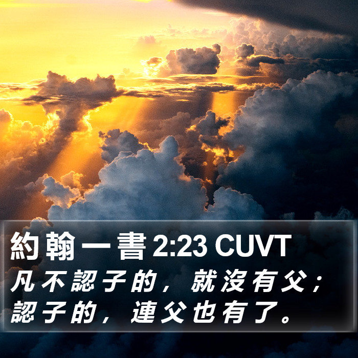 約 翰 一 書 2:23 CUVT Bible Study