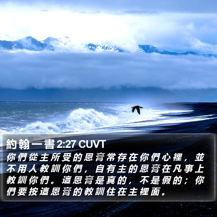 約 翰 一 書 2:27 CUVT Bible Study