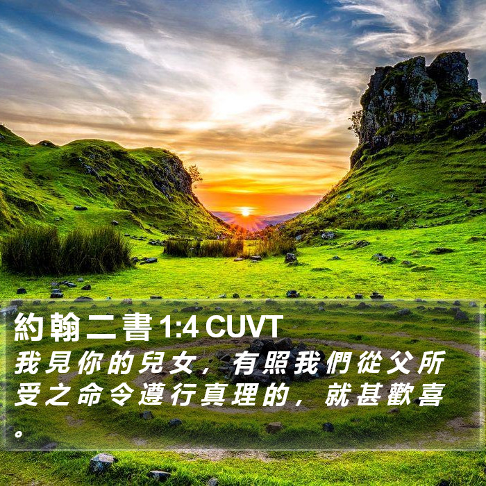 約 翰 二 書 1:4 CUVT Bible Study