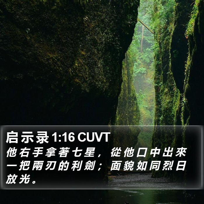 启 示 录 1:16 CUVT Bible Study