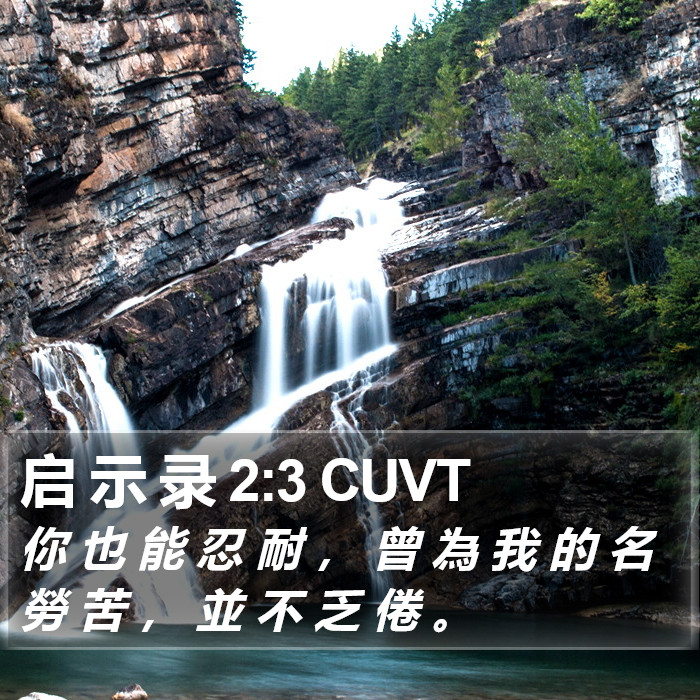 启 示 录 2:3 CUVT Bible Study