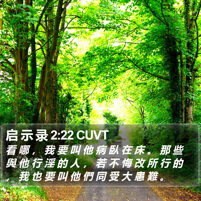 启 示 录 2:22 CUVT Bible Study
