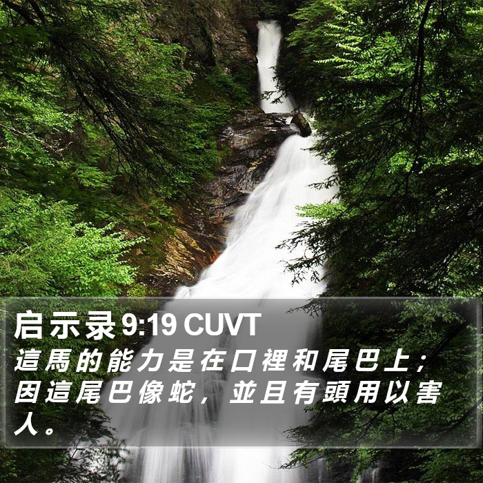 启 示 录 9:19 CUVT Bible Study