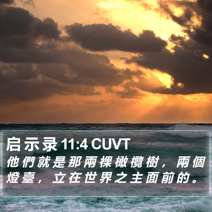 启 示 录 11:4 CUVT Bible Study