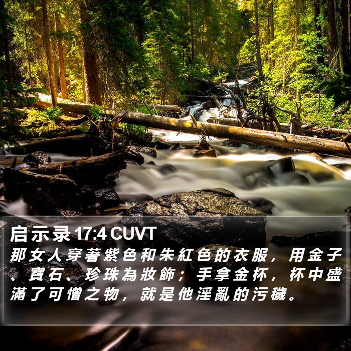 启 示 录 17:4 CUVT Bible Study