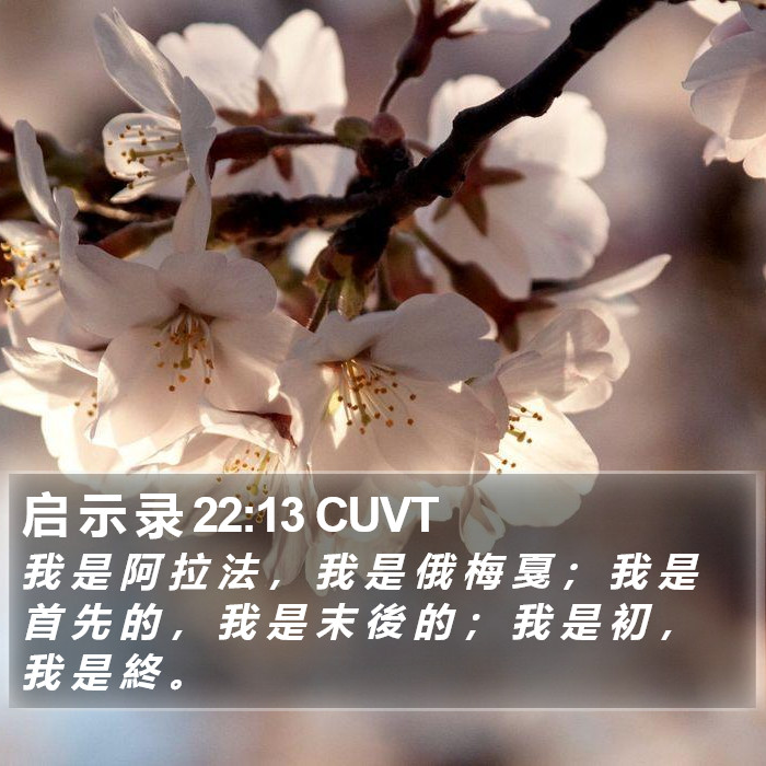 启 示 录 22:13 CUVT Bible Study