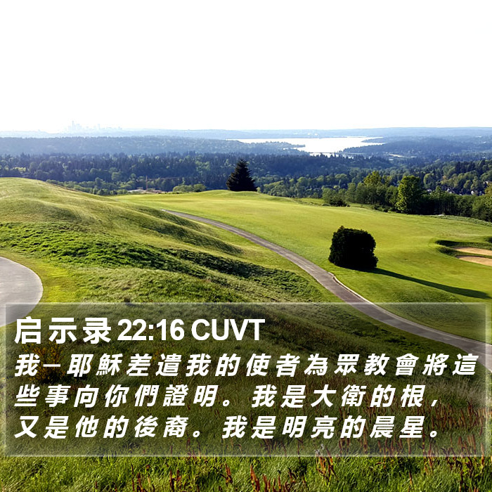 启 示 录 22:16 CUVT Bible Study